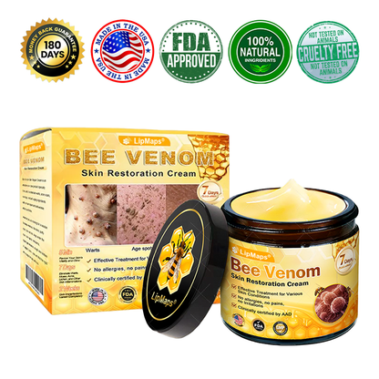 Made and Shipped from USA ✨ LipMaps® Bee Venom Skin Restoration Cream ⏰ LAST DAY 80% OFF