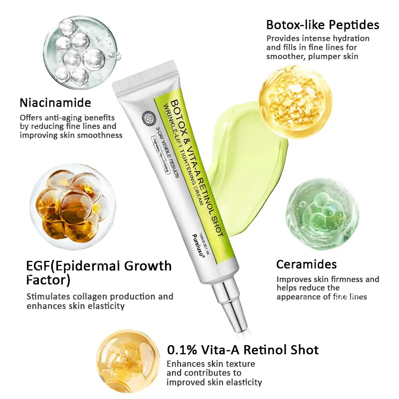 💫👨‍⚕️Made and shipped from the USA 💫Pureluxo® Botox & Vita-A Retinol Shot Wrinkle-Lift Tightening cream - Last Day Promotion 70% OFF