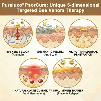 📅👨‍⚕️ Pureluxo® PsorCure Bee Venom Targeted Relief Cream 🌿