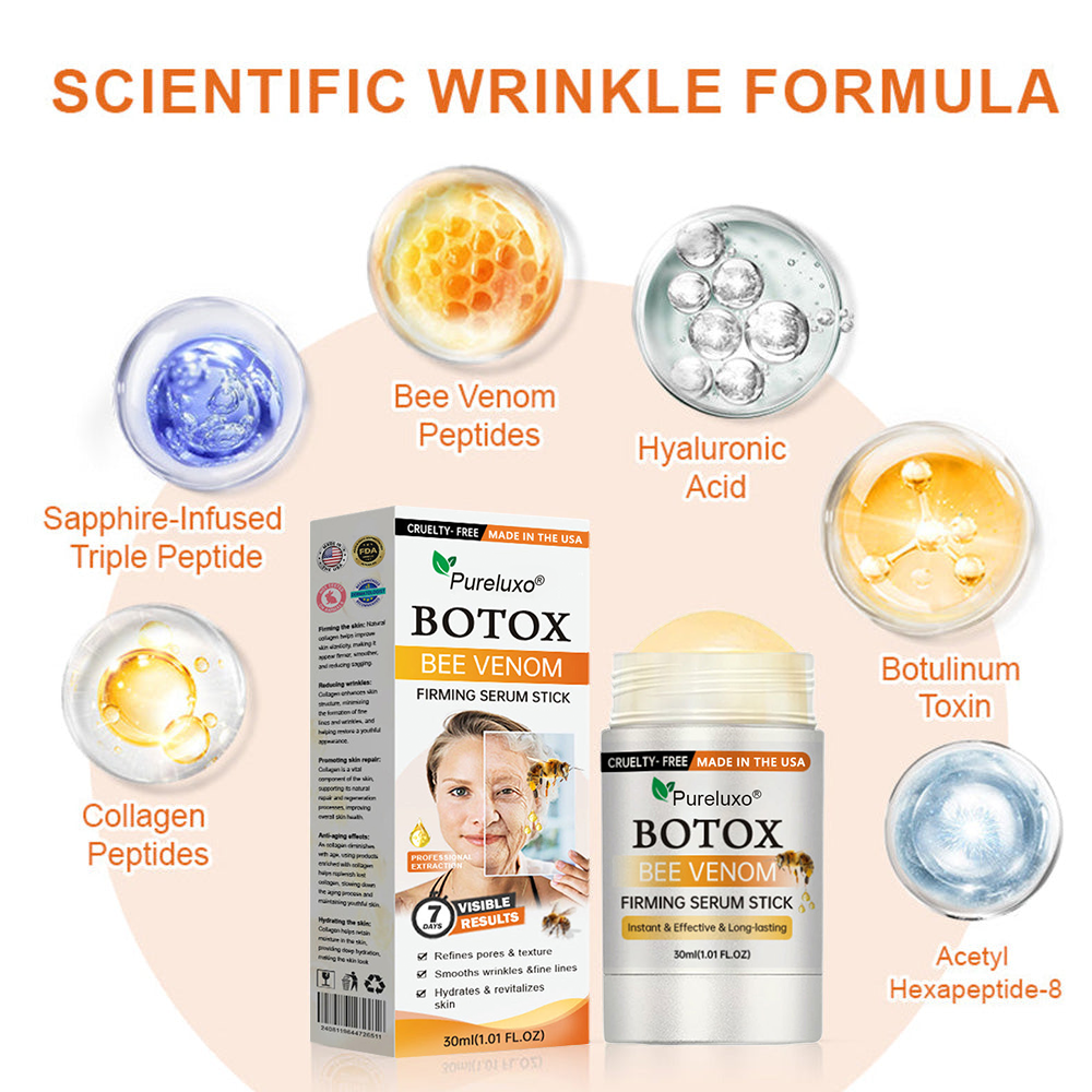 Made and Shipped from USA✨Pureluxo® Botox Bee Venom Firming Serum Stick(🔥LAST DAY 70% OFF)💄