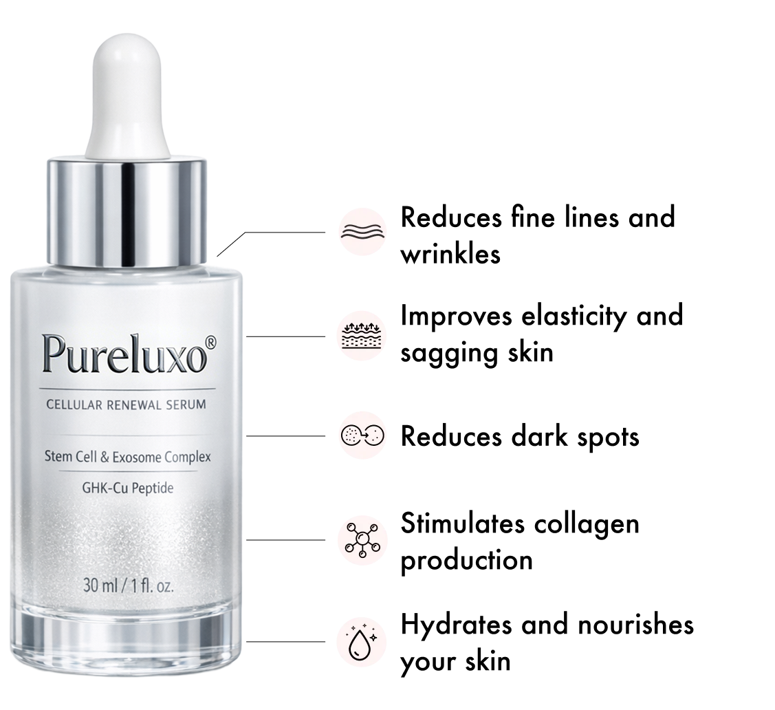 【𝐿𝑎𝑠𝑡 𝐷𝑎𝑦 𝑃𝑟𝑜𝑚𝑜𝑡𝑖𝑜𝑛 70% 𝑂𝐹𝐹】𝑷𝒖𝒓𝒆𝒍𝒖𝒙𝒐® ✨ Stem Cell–Inspired & GHK-Cu Powered Wrinkle-Refining Serum（Advanced Anti-Aging for Timeless, Radiant Skin）