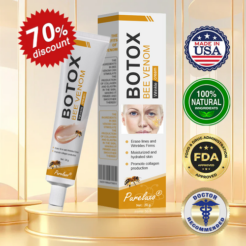 (Made and Shipped from USA) 🧑‍⚕️Pureluxo® Botox Bee Venom Wrinkle Removal Cream- LAST DAY 70% OFF✨