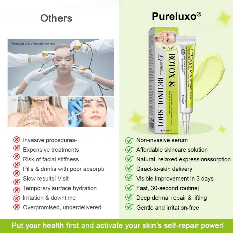 💫👨‍⚕️Made and shipped from the USA 💫Pureluxo® Botox & Vita-A Retinol Shot Wrinkle-Lift Tightening cream - Last Day Promotion 70% OFF