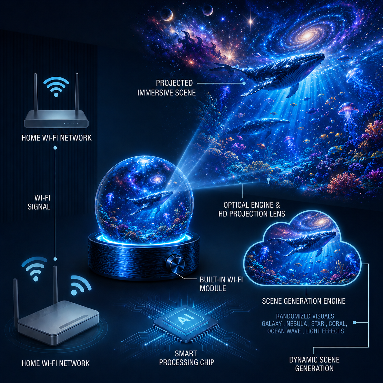 BVJ® 🌌Night Light Projector🎁
