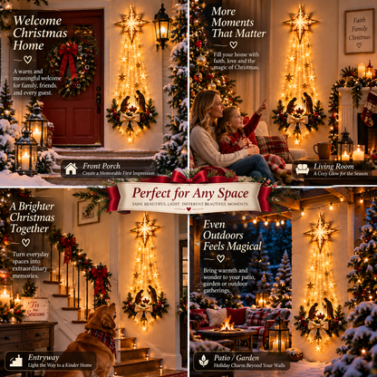 ✨ Last Day — 49% OFF ✨ 🎄✝️ Bethlehem Star Nativity Wall Light — A Beautiful Symbol of Faith