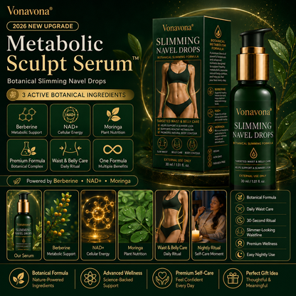 Vonavona® Metabolic Sculpt Serum— Powered by Berberine, NAD+ & Moringa Botanical Complex for metabolic balance, body contour care & overall wellness.💎